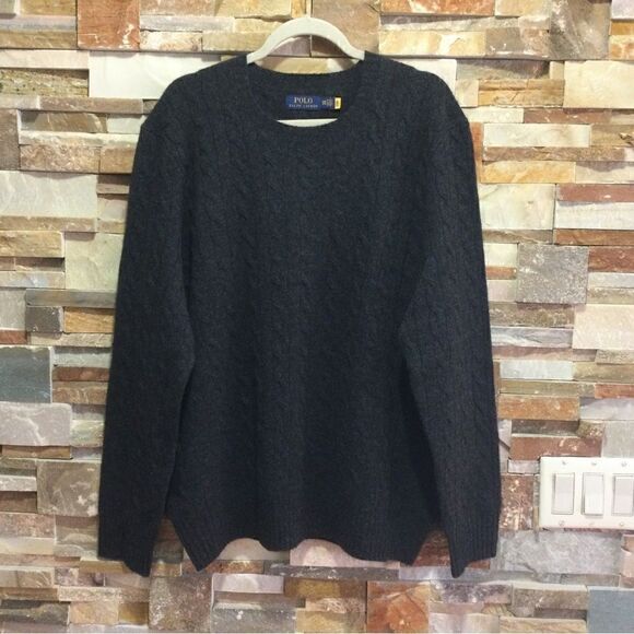 POLO RALPH LAUREN Wool-Cashmere Cable Knit Jamper - Picture 1 of 11